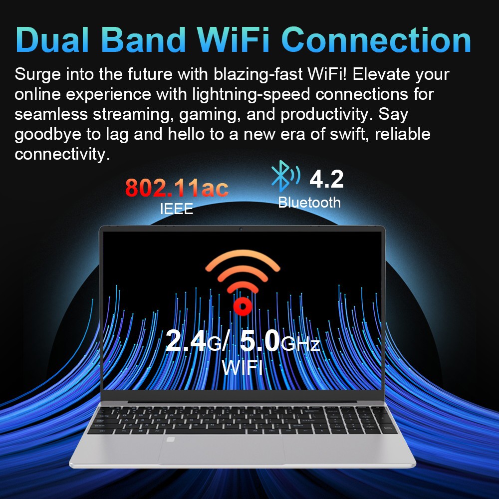 Refurbished Ninkear N15 Air Laptop, 15.6'' 1920*1080 IPS Screen, Intel N95 Alder Lake-N, 16GB RAM 512GB SSD, Dual Band WiFi Bluetooth4.2, 2*USB3.0 1*HDMI 1*Micro SD Card Slot, 44Wh Battery, 180° Open and Close, Backlit Keyboard, Fingerprint Unlock