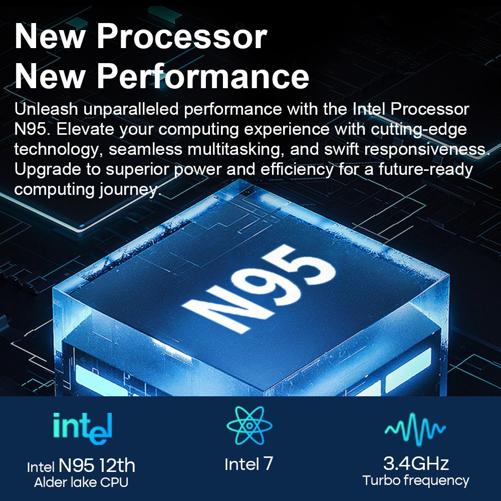 Refurbished Ninkear N15 Air Laptop, 15.6'' 1920*1080 IPS Screen, Intel N95 Alder Lake-N, 16GB RAM 512GB SSD, Dual Band WiFi Bluetooth4.2, 2*USB3.0 1*HDMI 1*Micro SD Card Slot, 44Wh Battery, 180° Open and Close, Backlit Keyboard, Fingerprint Unlock