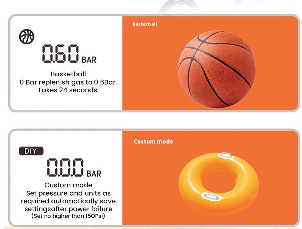 Q13 Portable Electric Air Pump for Cars, Motorcycles, Bikes and Balls