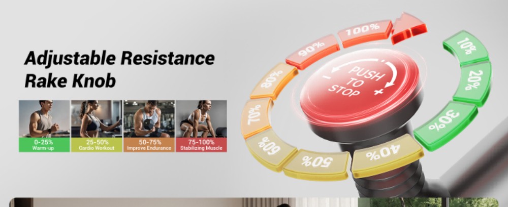 ROBORE SEB20 Szobakerékpár, 136kg Teherbírás, Csendes Szíjhajtás, Kényelmes Ülés + iPad/Istálytartó