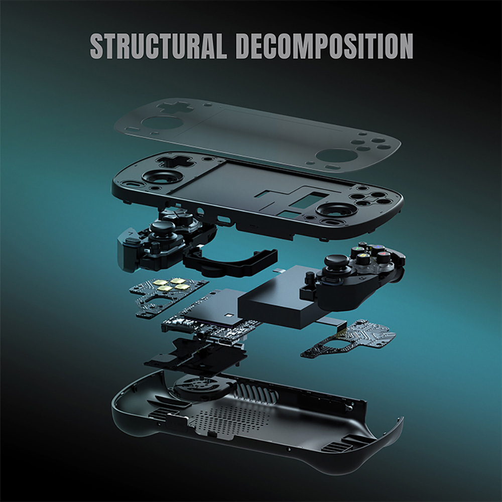 Refurbished Retroid Pocket MINI Game Console, 3.7-inch 1280*960 AMOLED Screen, 6GB LPDDR4x RAM 128GB UFS 3.1 Storage, Android 10, 4000mAh Battery, WiFi 6 Bluetooth 5.1, Active Cooling