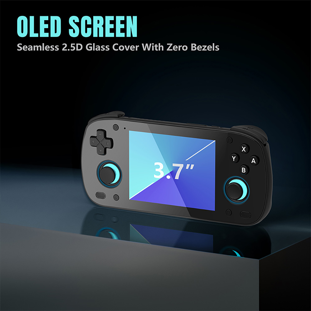 Refurbished Retroid Pocket MINI Game Console, 3.7-inch 1280*960 AMOLED Screen, 6GB LPDDR4x RAM 128GB UFS 3.1 Storage, Android 10, 4000mAh Battery, WiFi 6 Bluetooth 5.1, Active Cooling