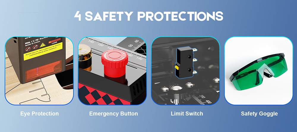TWO TREES TS2-20 Max 20W Laser-Graviergerät, 6000 mm/min Geschwindigkeit, 0,01 mm Präzision, APP-Steuerung, 450×900 mm