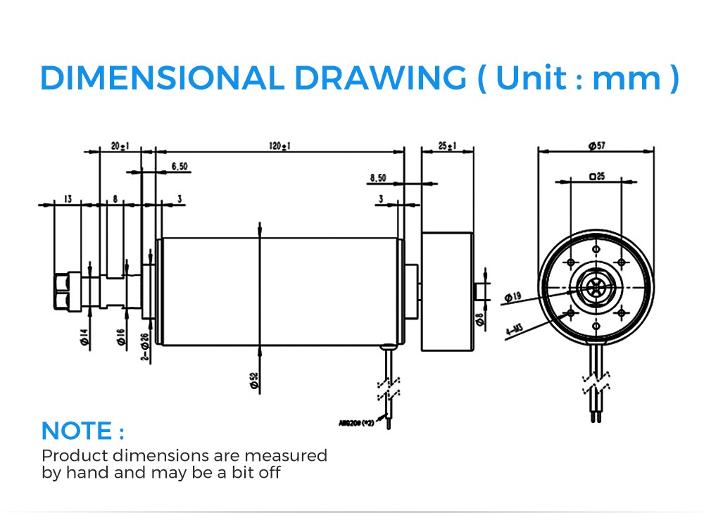 TWO TREES TTC450 500W léghűtéses orsómotor
