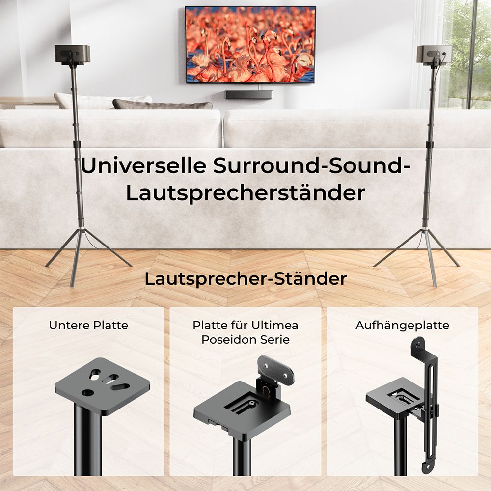 Ultimea Steady 310 Lautsprecherständer, kompatibel mit der Poseidon- und Aura-Serie