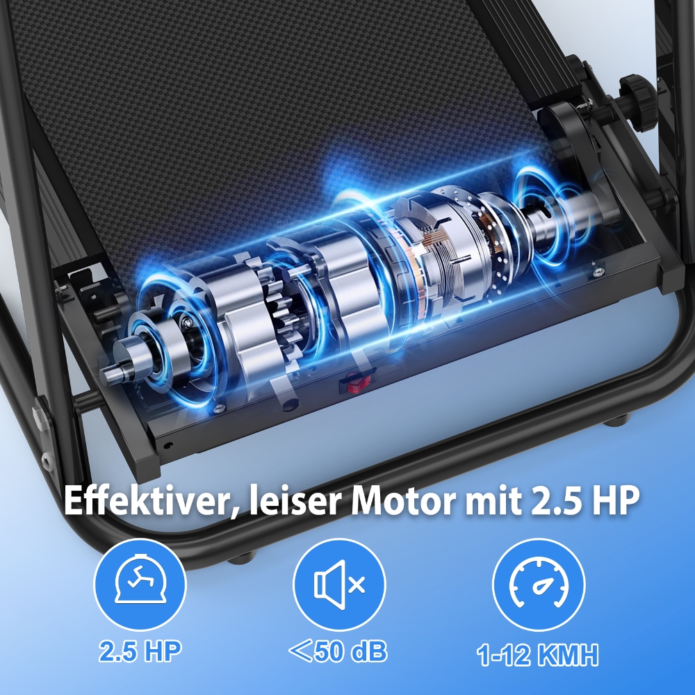 Q30-5 Faltbares Laufband, 2,5-PS-Motor, Smart-App, 3 Modi und LED-Anzeige