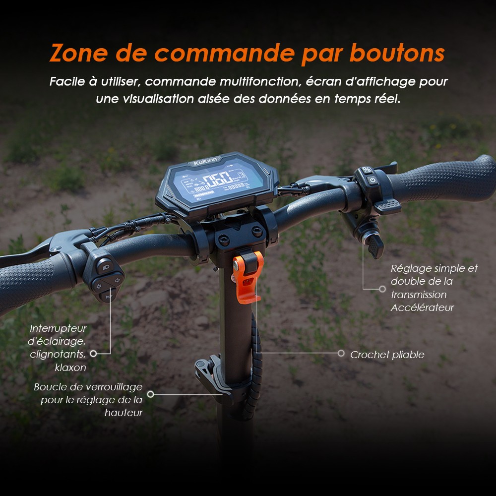 (2025 version) KuKirin G2 Master Trottinette électrique, pneus pneumatiques tout-terrain 10