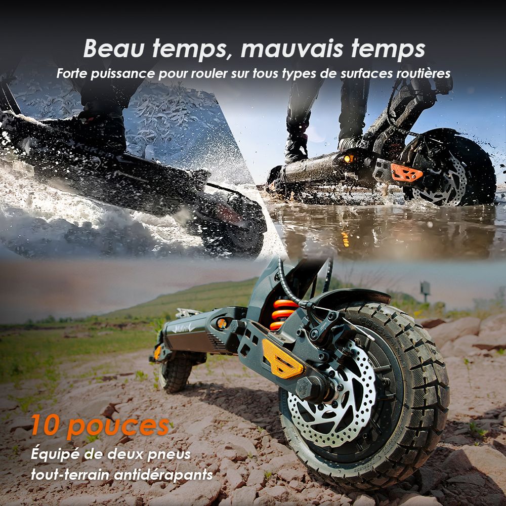 (2025 version) KuKirin G2 Master Trottinette électrique, pneus pneumatiques tout-terrain 10