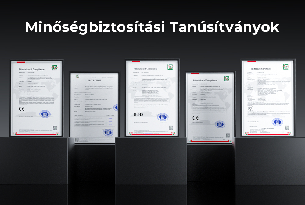 FOSSiBOT F1200 Hordozható Erőmű, 1024 Wh Kapacitás, 1200 W Névleges Teljesítmény, 3 LED Világítási Mód, 7 Kimeneti Port, BMS Védelem, <10 ms Átkapcsolás, 5 Fokozatú Bemeneti Szabályozó, EV Minőségű LiFePO4 Akkumulátor, 4000+ Ciklusidő