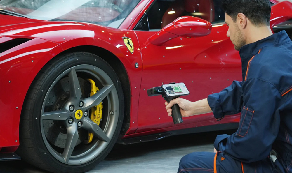 Creality CR Scan Otter Lite 3D-Scanner, 0,05 mm Genauigkeit, Objekte zwischen 20-2000 mm, 24-Bit-Vollfarbscannen, Gesichts- und Körperscan