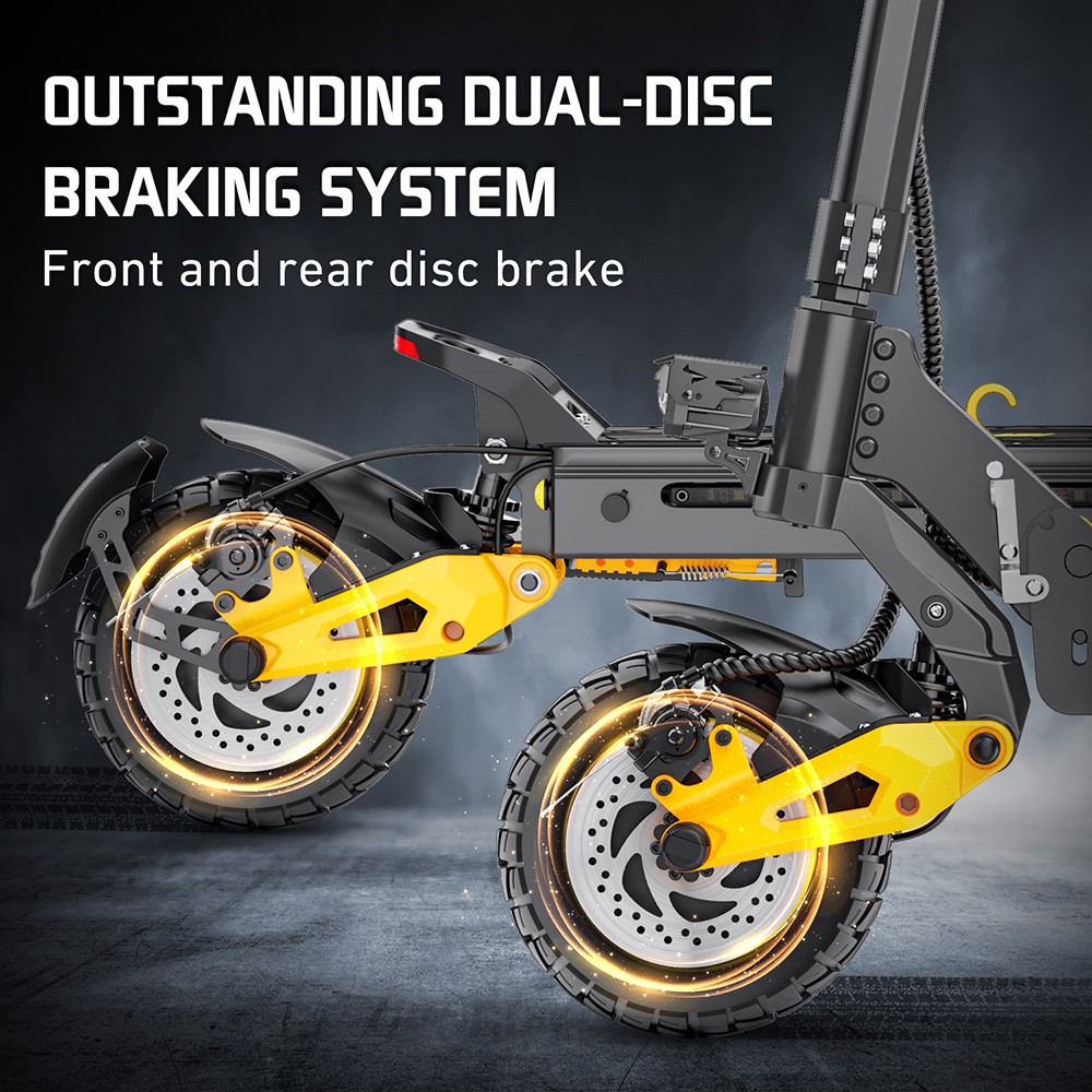 iENYRID ES1 Trottinette électrique, moteur 250 W x 2, batterie 48 V 20,8 Ah, pneus tout-terrain 10 pouces, vitesse maximale 25 km/h, autonomie 60 km, freins à double disque, suspension à ressort hydraulique avant et arrière, régulateur de vitesse