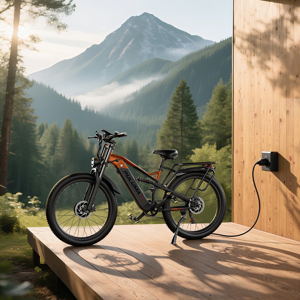 PULUMA PE86 Pro Elektrofahrrad, 2 Motoren mit 500 W, 48 V 20 Ah Akku, 26 Zoll Reifen, 40 km/h Höchstgeschwindigkeit, 150 km Reichweite, hydraulische Bremsen, Ölfederungssystem, Shimano 7-Gang-Schaltung, LCD-Display, Drehmomentsensor