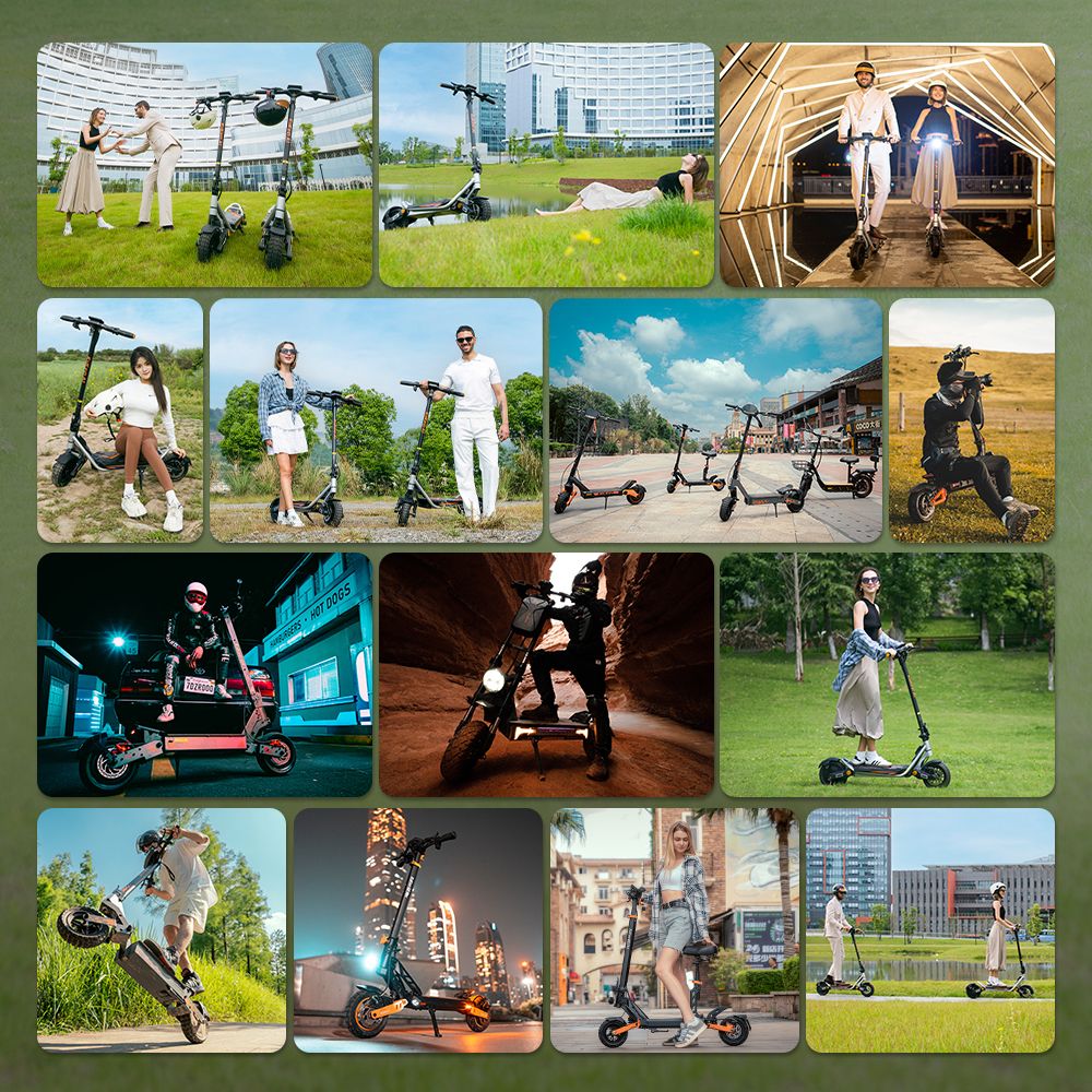 Kukirin A1 Trottinette électrique pliable, moteur 800 W, batterie 48 V 13 Ah, pneu à vide de 10 pouces, vitesse maximale de 45 km/h, autonomie de 45 km, freins à disque avant et arrière, amortisseurs avant et arrière