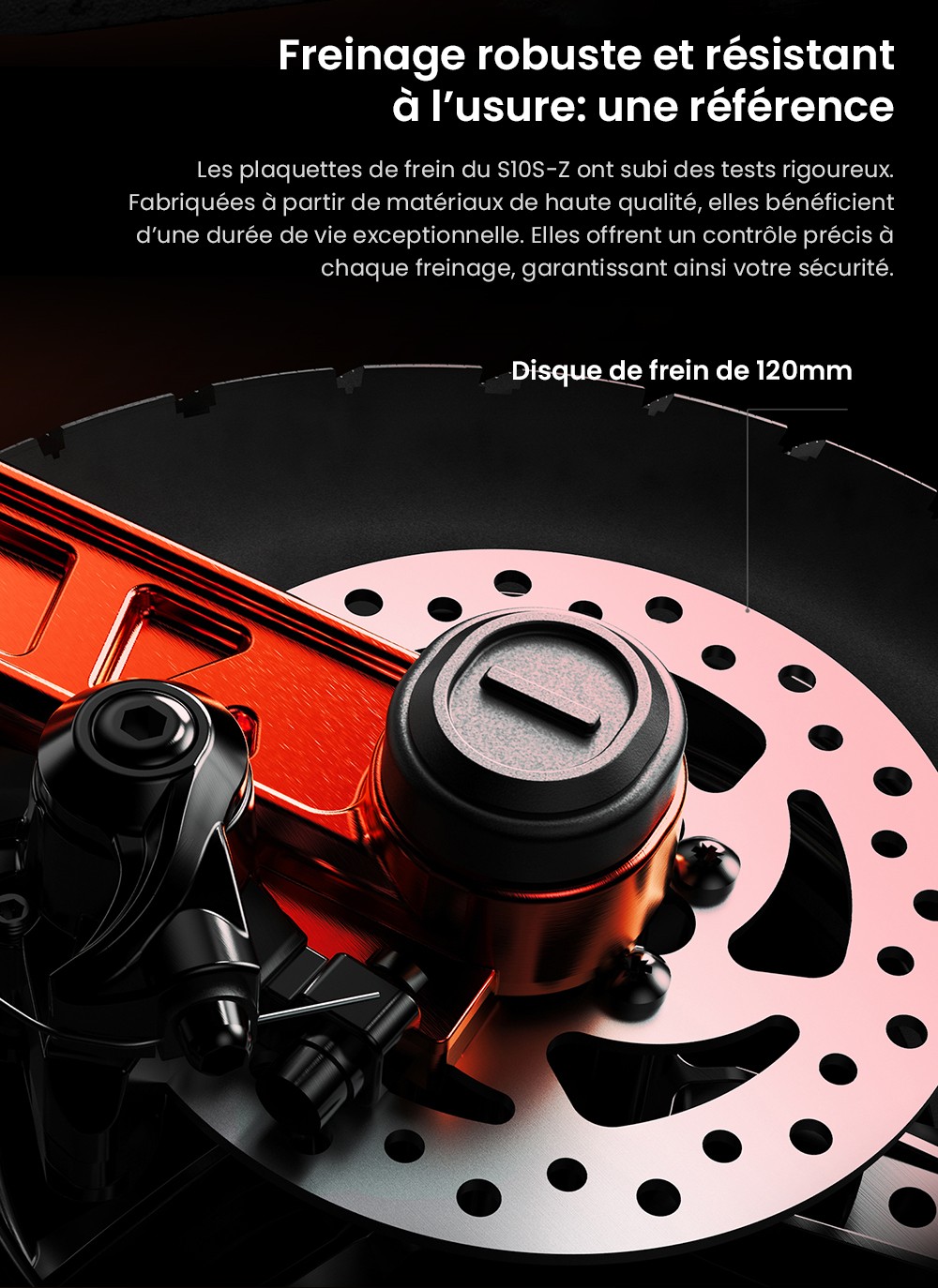 Joyor S10-S-Z Trottinette électrique, Pneus tout-terrain 10 pouces, Batterie 60V 18Ah, Double moteur 1000W*2, Autonomie 70-85KM, Charge 120KG, Freins à disque hydrauliques doubles, Amortisseur, Clignotant, Mise à jour de S10-S - Noir