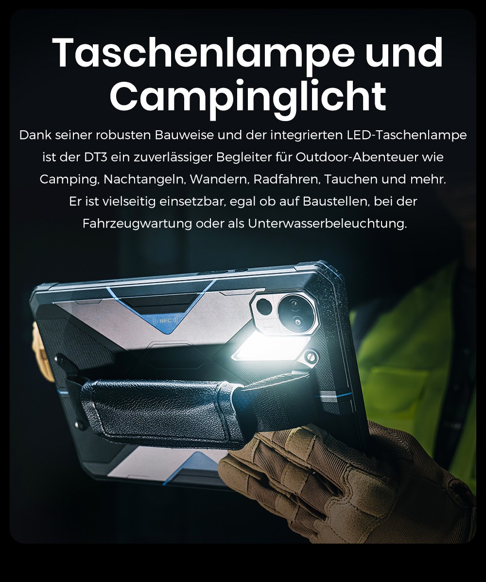 FOSSiBOT DT3 5G Rugged Tablet, Android 15, 10,4 Zoll 1200x2000 Display, 12GB RAM 256GB ROM, WiFi 6, 21560mAh Akku 66W Schnellladung, 64MP+32MP Kamera, LED-Taschenlampe, NFC, GPS/GALILEO/GLONASS/QZSS/BEIDOU/NavIC, Fingerabdruck- & Face ID-Entsperrung - Grau