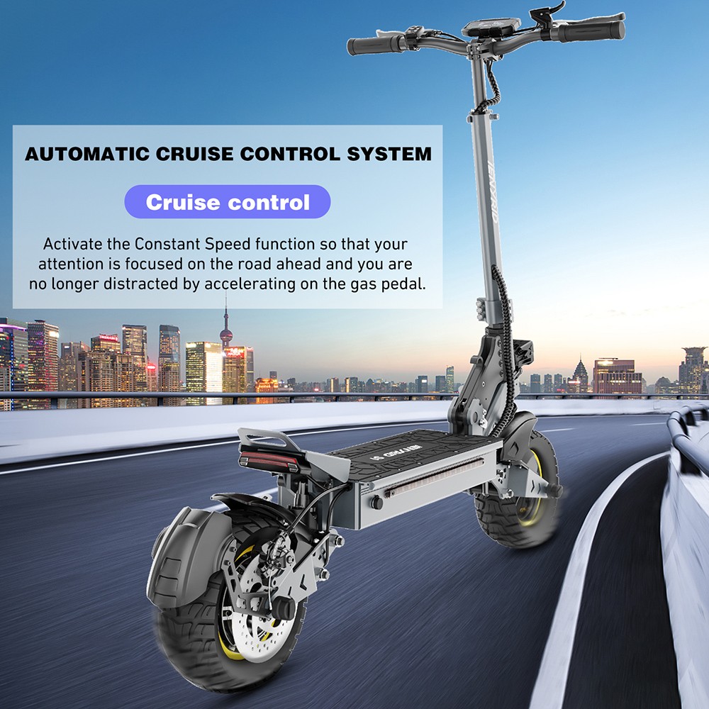 iENYRID S1 Electric Scooter, 250W Motor, 48V 15Ah Battery, 10 inch Off-road Tires, 25km/h Max Speed, 40km Range, Dual Disc Brakes, Front & Rear Hydraulic Spring Suspension, LCD Display