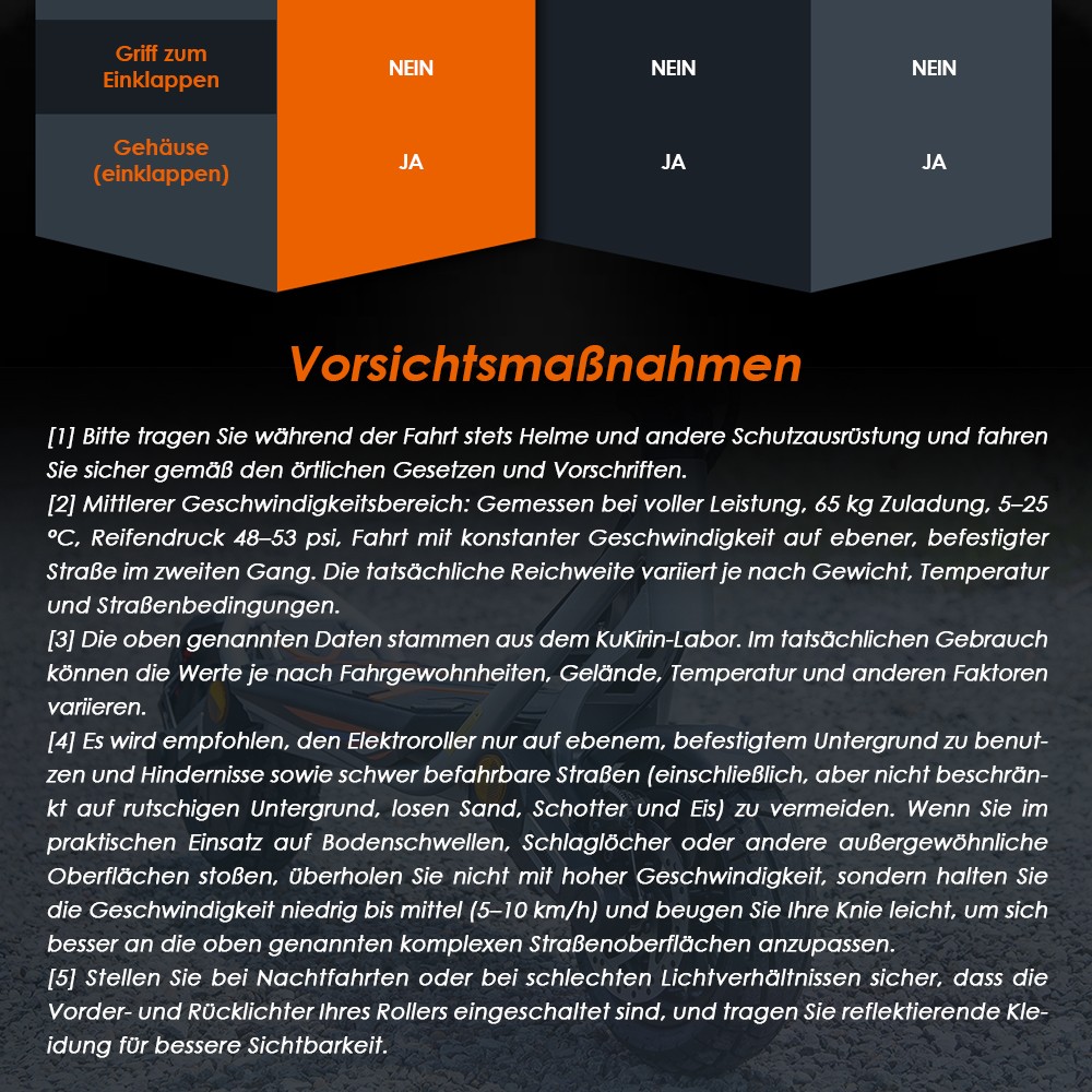 Kukirin A1 Faltbarer Elektroroller, 800-W-Motor, 48-V-13-Ah-Akku, 10-Zoll-Vakuumreifen, 45 km/h Höchstgeschwindigkeit, 45 km Reichweite, Scheibenbremse vorne und hinten, Stoßdämpfung vorne und hinten
