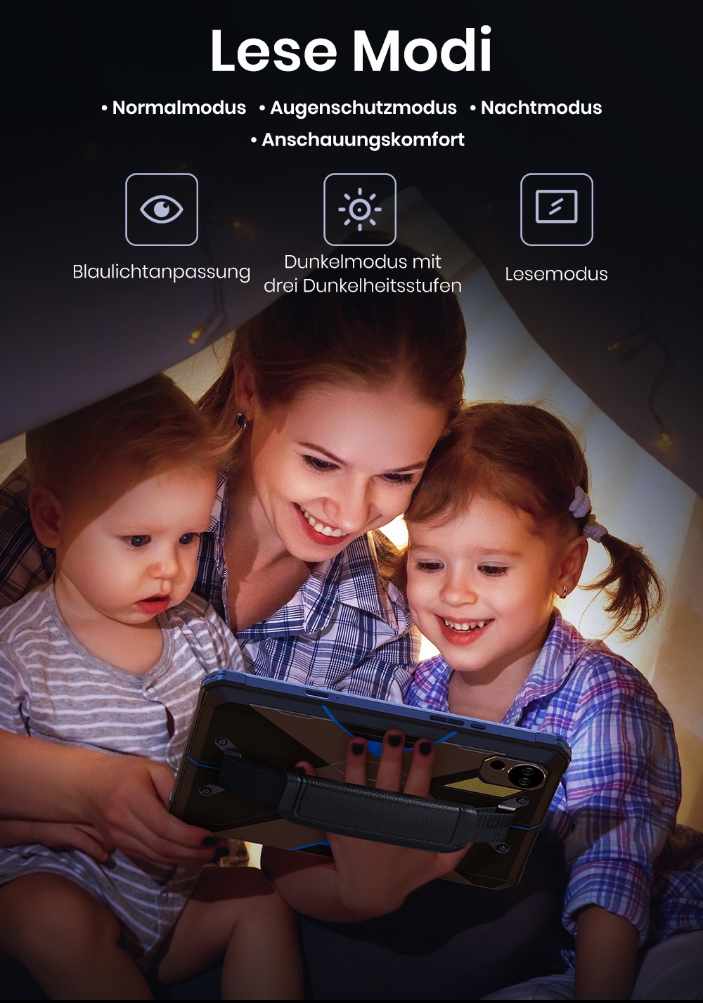 FOSSiBOT DT3 5G Rugged Tablet, Android 15, 10,4 Zoll 1200x2000 Display, 12GB RAM 256GB ROM, WiFi 6, 21560mAh Akku 66W Schnellladung, 64MP+32MP Kamera, LED-Taschenlampe, NFC, GPS/GALILEO/GLONASS/QZSS/BEIDOU/NavIC, Fingerabdruck- & Face ID-Entsperrung - Blau