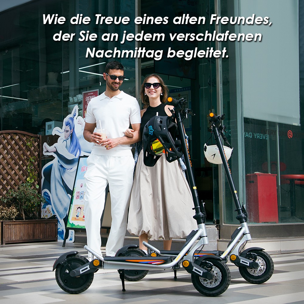 Kukirin A1 Faltbarer Elektroroller, 800-W-Motor, 48-V-13-Ah-Akku, 10-Zoll-Vakuumreifen, 45 km/h Höchstgeschwindigkeit, 45 km Reichweite, Scheibenbremse vorne und hinten, Stoßdämpfung vorne und hinten