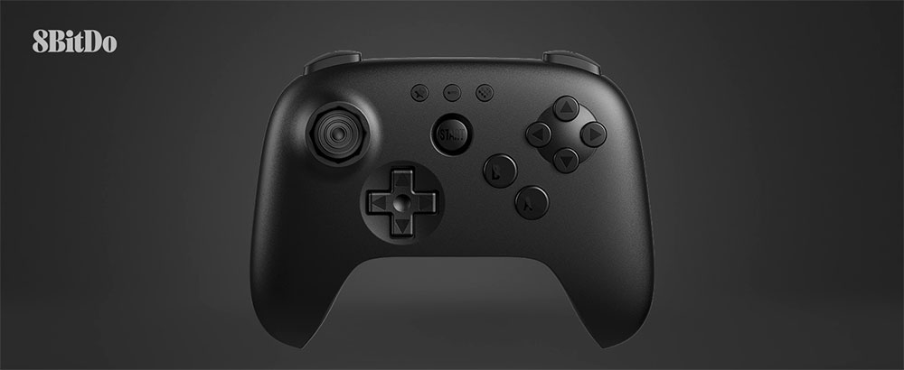8BitDo 64 Bluetooth Game Controller for Analogue 3D, Switch 1/2, Windows, Android - Black