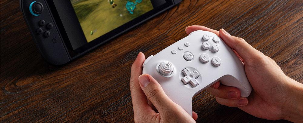 8BitDo 64 Bluetooth Game Controller for Analogue 3D, Switch 1/2, Windows, Android - Black