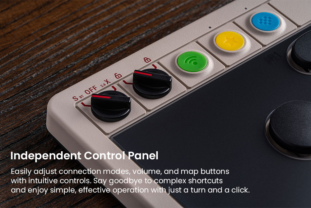8BitDo Arcade Controller, Compatible with Switch and Windows, Dynamic Button Layout, Leverless, Ultimate Precision, Sleek and Smudge-resistant