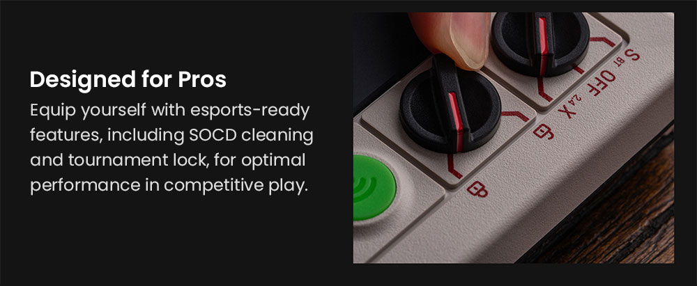 8BitDo Arcade Controller, Compatible with Switch and Windows, Dynamic Button Layout, Leverless, Ultimate Precision, Sleek and Smudge-resistant