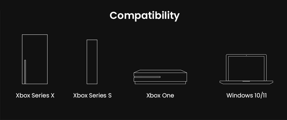 8BitDo Arcade Controller for Xbox, Compatible with Xbox Series X|S, Xbox One and Windows, RGB Light Ring, 4ms Wired Latency