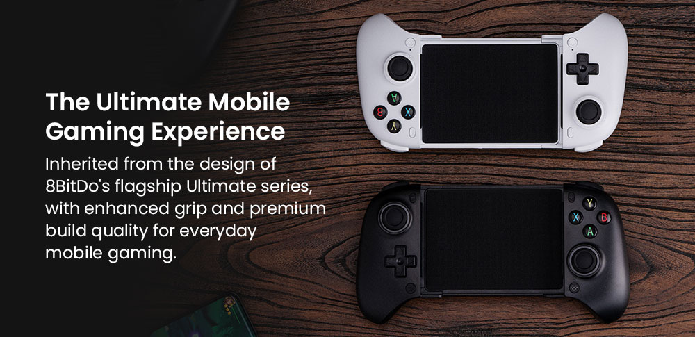 8Bitdo Ultimate Mobile Gaming Controller Xbox Edition, Compatible with iOS & Android, Suitable for phones 100–170mm in length- Black