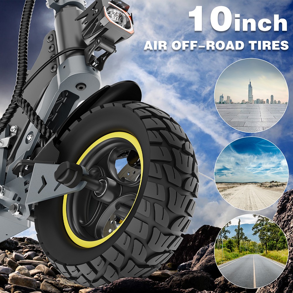 iENYRID S1 Electric Scooter, 250W Motor, 48V 15Ah Battery, 10 inch Off-road Tires, 25km/h Max Speed, 40km Range, Dual Disc Brakes, Front & Rear Hydraulic Spring Suspension, LCD Display