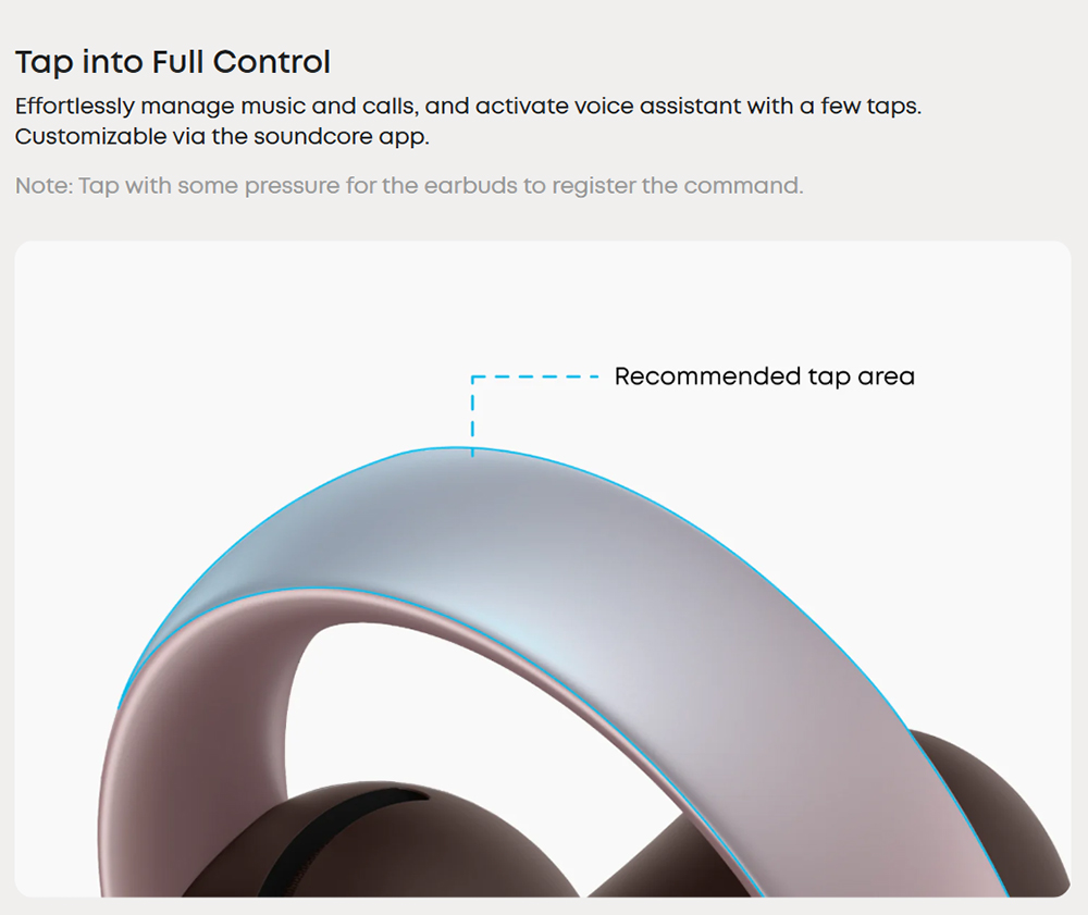 Anker Soundcore AeroClip Open-Ear Clip-On Earbuds, Snug and Secure, IPX4 Water-Resistant, Dynamic Voice Capture, Long-Lasting
Listening - Pink