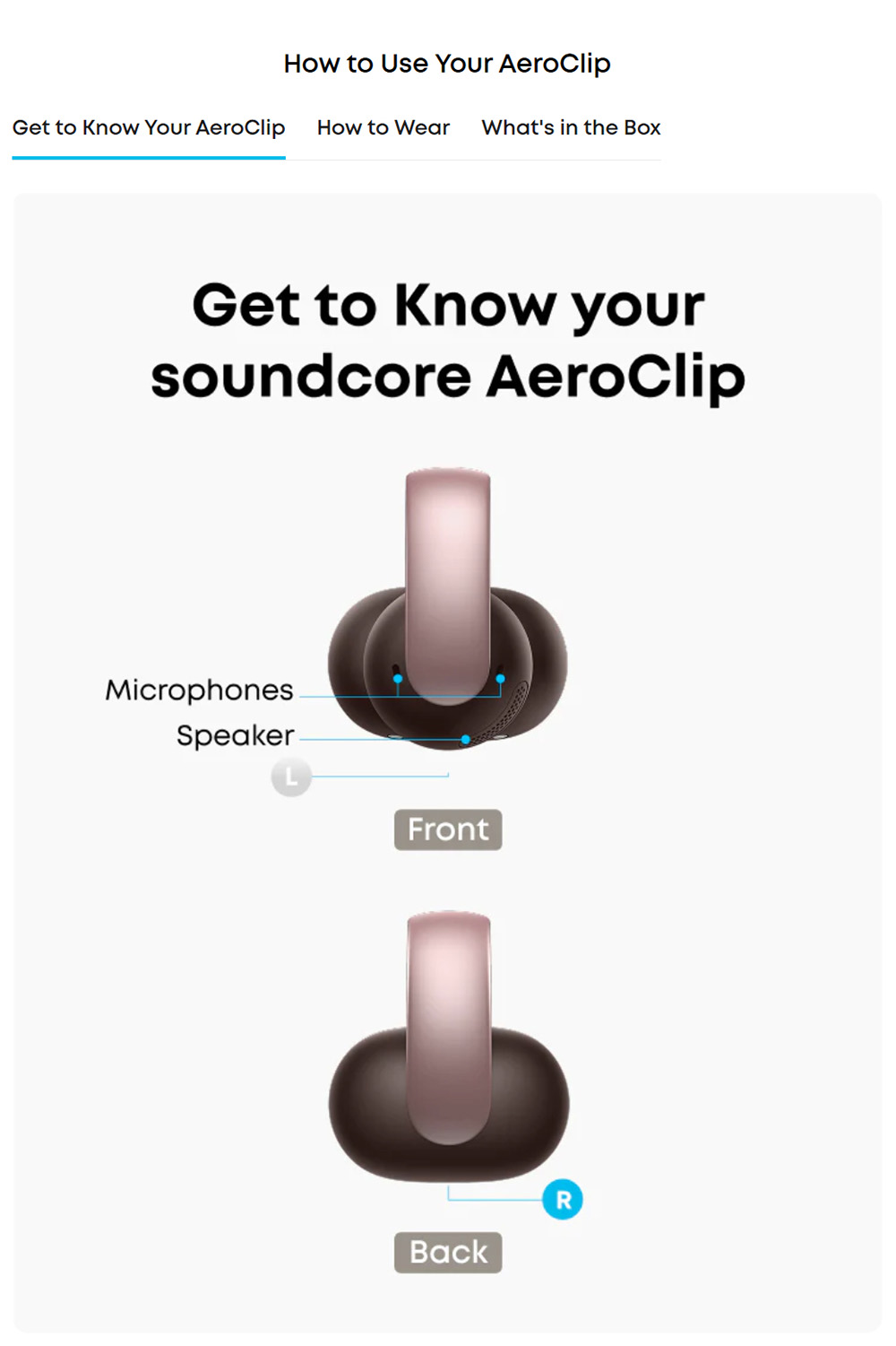 Anker Soundcore AeroClip Open-Ear Clip-On Earbuds, Snug and Secure, IPX4 Water-Resistant, Dynamic Voice Capture, Long-Lasting
Listening - Pink