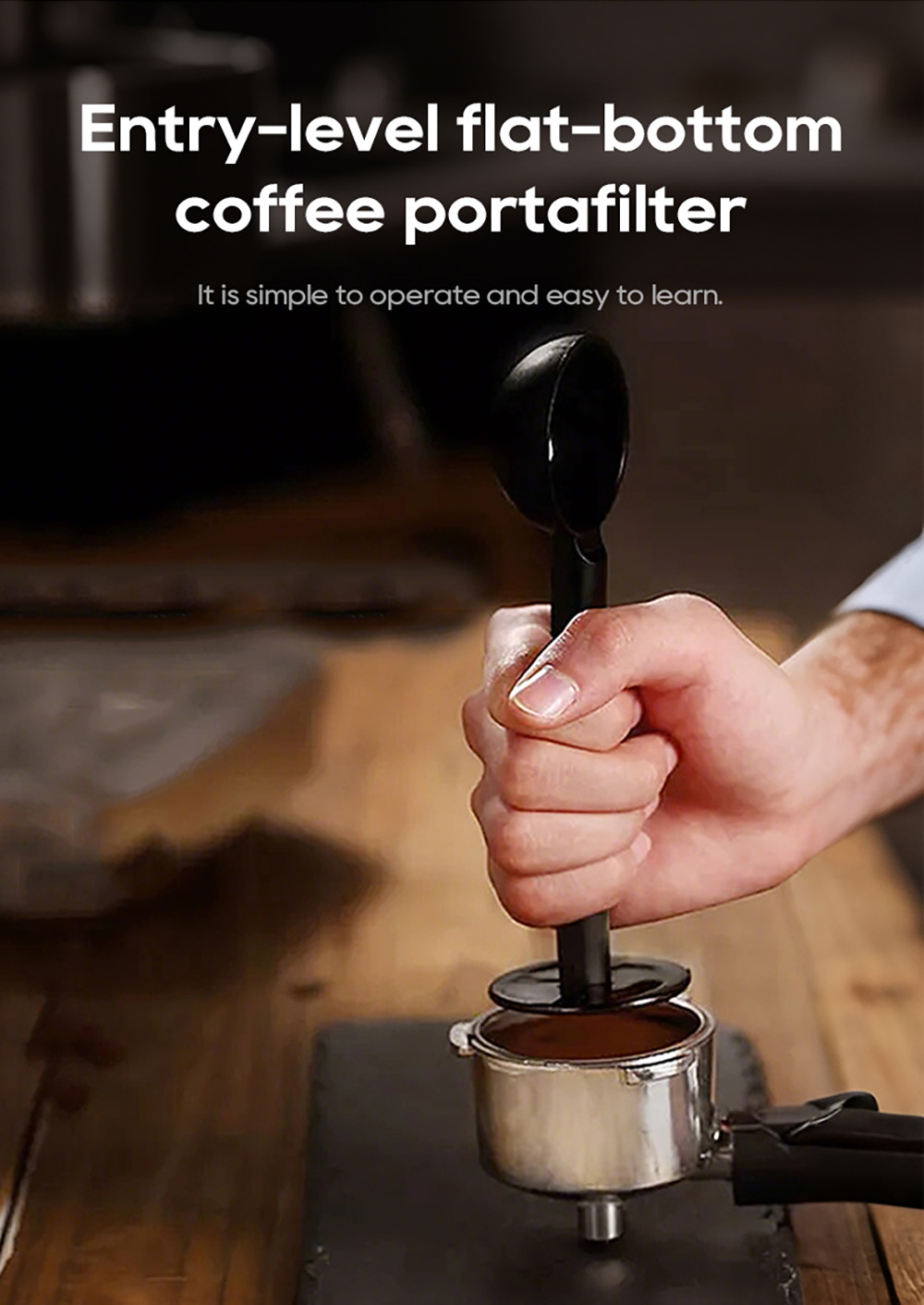 HIBREW H5A Félautomata kávégép, 1,2 literes víztartállyal, 15 bar nyomással és intelligens főzéssel