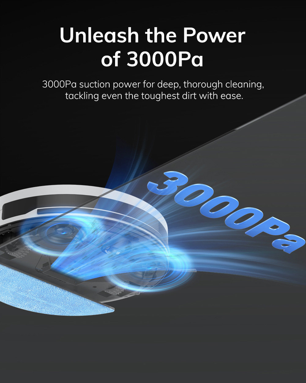 Refurbished ILIFE G9 Pro Robot Vacuum Cleaner, with Self-Emptying Station, Gyroscope Navigation, 3000Pa Suction, 100min Runtime, 2.5L Dust Bag, Plan/Edge/Spot/Max Mode, Support Alexa/Google Home, with Remote Control, White - EU Plug