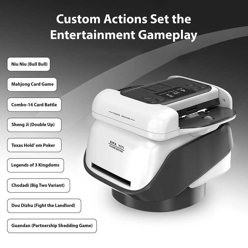 TT06 Automatic 2-in-1 Card Shuffler and Dealer Machine