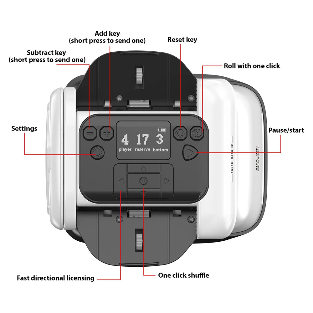 TT06 Automatic 2-in-1 Card Shuffler and Dealer Machine