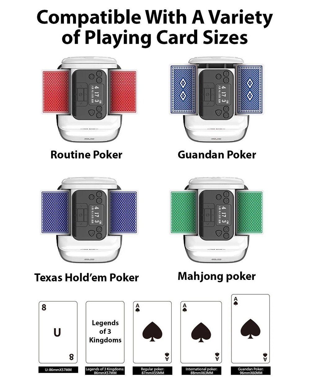 TT06 Automatic 2-in-1 Card Shuffler and Dealer Machine