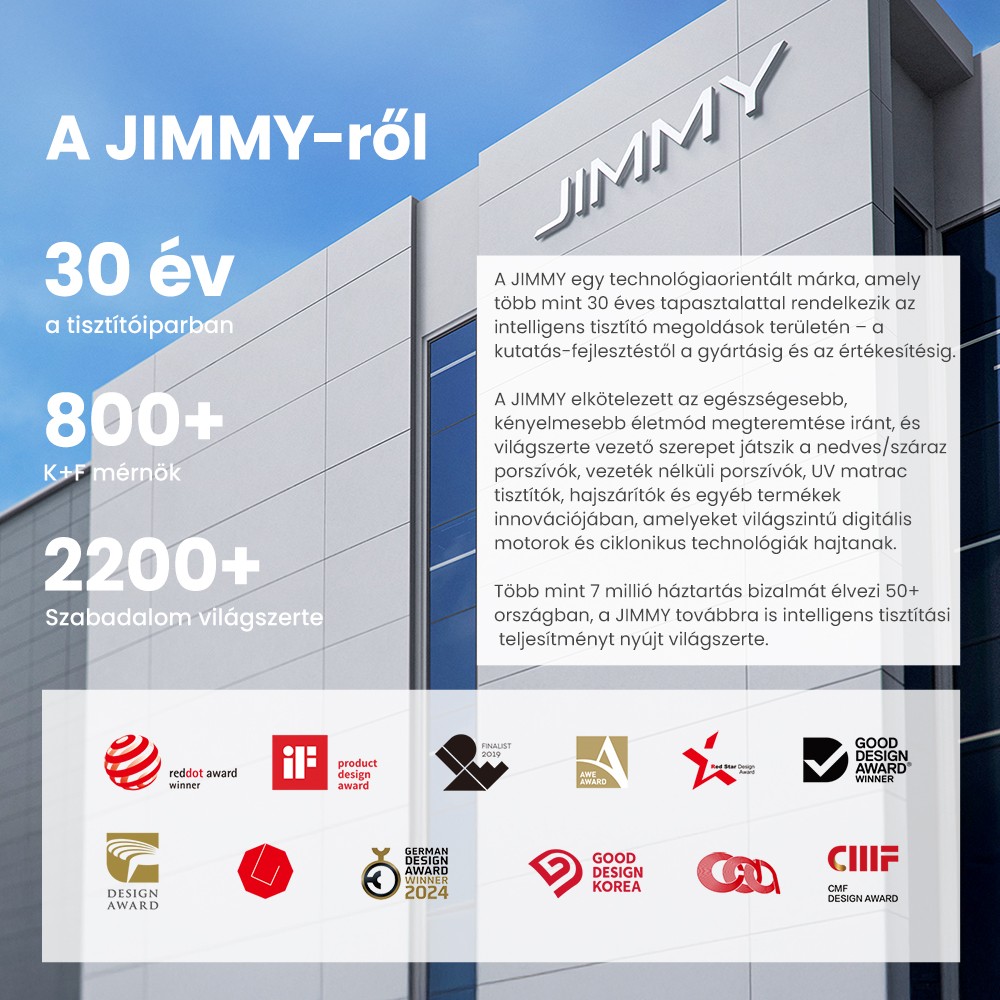 JIMMY H11 Pro akkus porszívó, 700 W/260 AW szívóteljesítmény, 90 perc üzemidő, rugalmas mentőcső, 7 tisztítóeszköz, LED kijelző, szőnyegekhez/kemény padlókhoz - sötétszürke