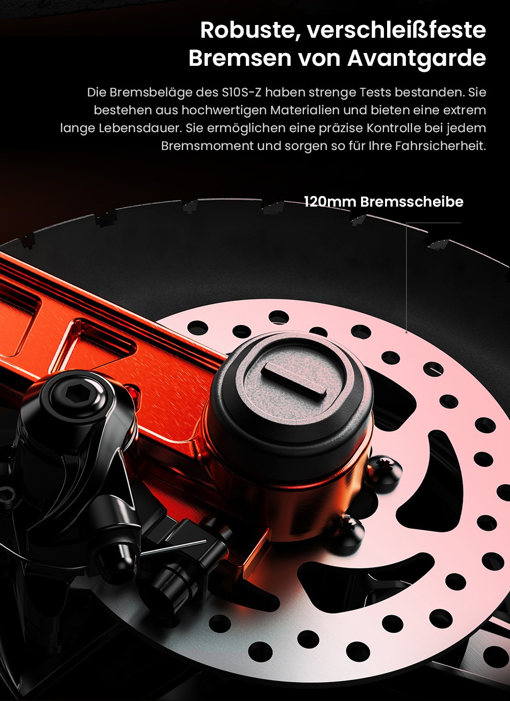 Joyor S10-S-Z Elektroroller, 60 V 18 Ah Akku, 1000 W Dual-Motor, 65 km/h Höchstgeschwindigkeit, 70-85 km maximale Fahrtstrecke, Schwarz