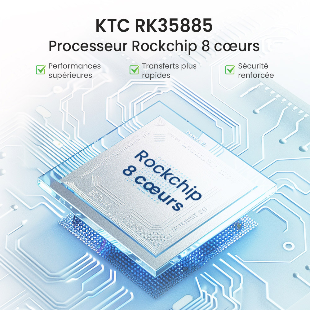 Moniteur mobile KTC A32Q7 Pro, écran tactile 4K 32'', WiFi6, Android 13, RK3588S 8 cœurs, certification Google EDLA, batterie 9500 mAh, 8 Go de RAM 128 Go de ROM, angles réglables, 1 * HDMI 2.0, 1 * USB 3.0, 1 * USB 2.0