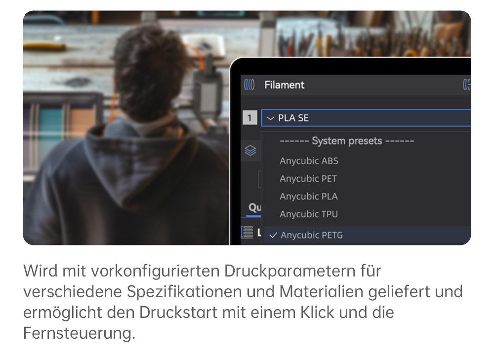 Anycubic Kobra 3 V2 Combo 3D-Drucker, ACE Pro Multicolor, 720P-Kamera, 600 mm/s Geschwindigkeit, automatische Nivellierung, Filamenttrocknung, 255 x 255 x 260 mm