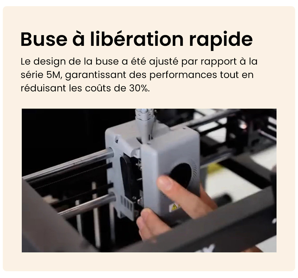 Flashforge AD5X Imprimante 3D, Impression intelligente 4 couleurs, Vitesse max 600 mm/s, 220×220×220mm