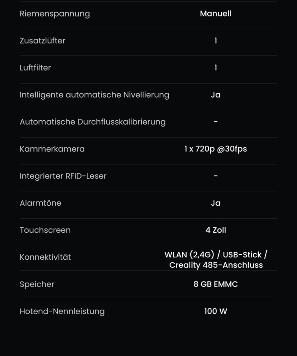 Creality K2 Combo 3D-Drucker, CFS-System, 260*260*260mm