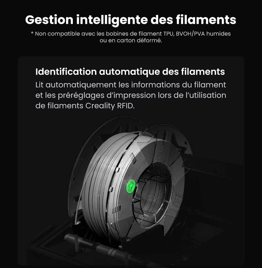 Creality K2 Combo Imprimante 3D, système CFS, 260*260*260mm