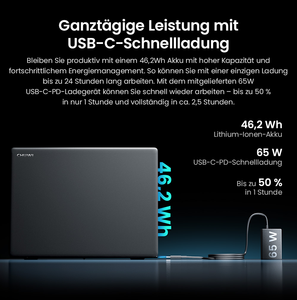 CHUWI CoreBook X Laptop, 14 Zoll 2160 x 1440 Display, AMD Ryzen 5 7430U 6 Kerne Max 4,3 GHz, 16 GB RAM 512 SSD, WiFi 6 Bluetooth 5.2, 4000 mAh Akku, Tastatur mit Hintergrundbeleuchtung, 1 * voll ausgestatteter Typ-C, 2 * USB 3.0, 1 * HDMI 1.4, 1 * TF-Kartensteckplatz, 1 * Kopfhöreranschluss