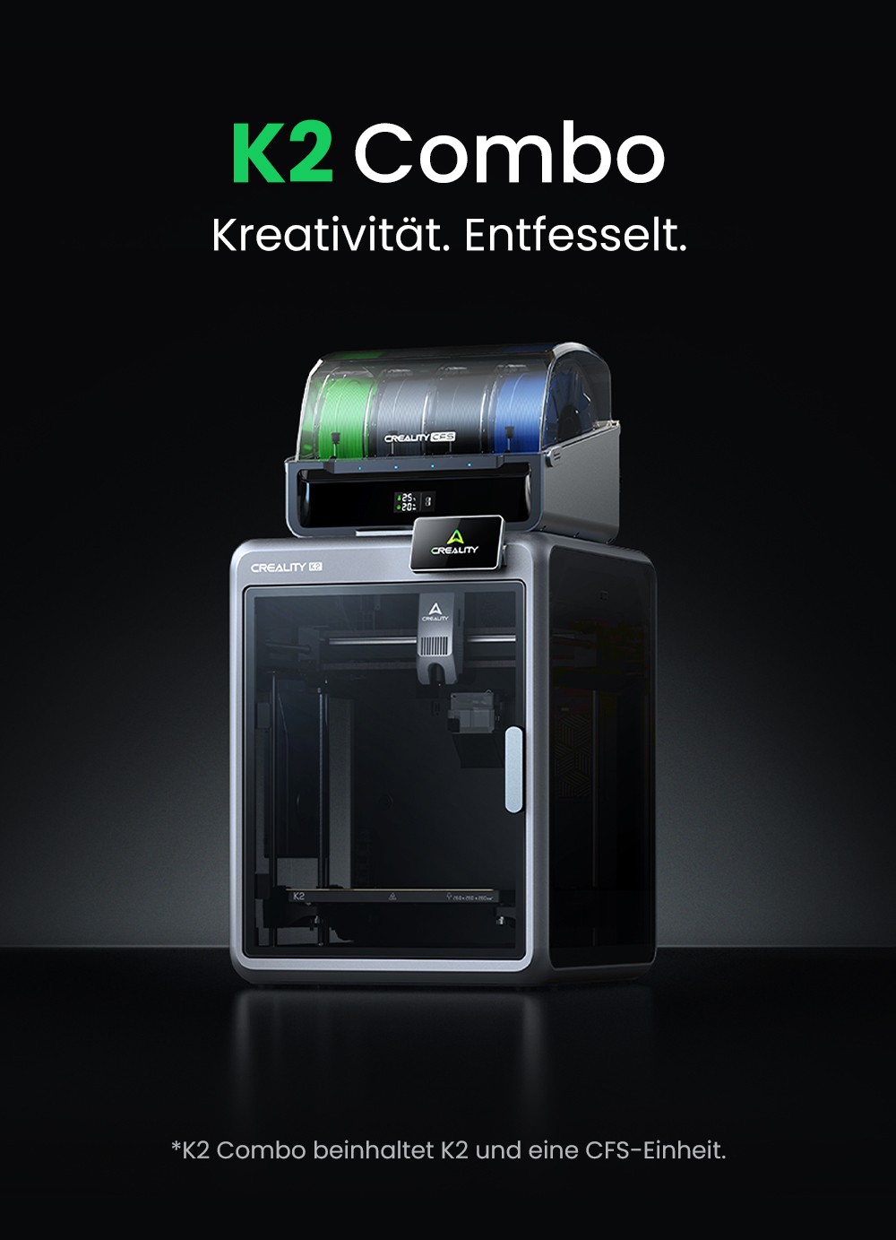 Creality K2 Combo 3D-Drucker, CFS-System, 260*260*260mm