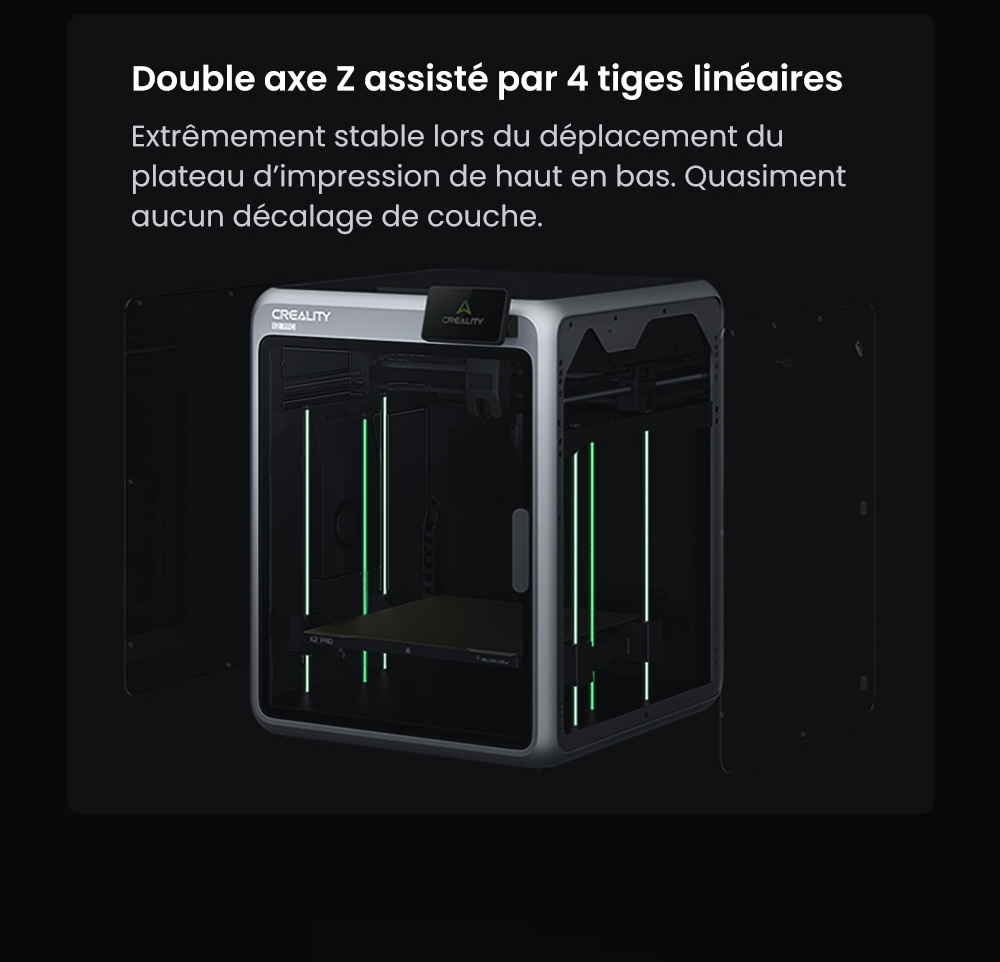 Creality K2 Combo Imprimante 3D, système CFS, 260*260*260mm