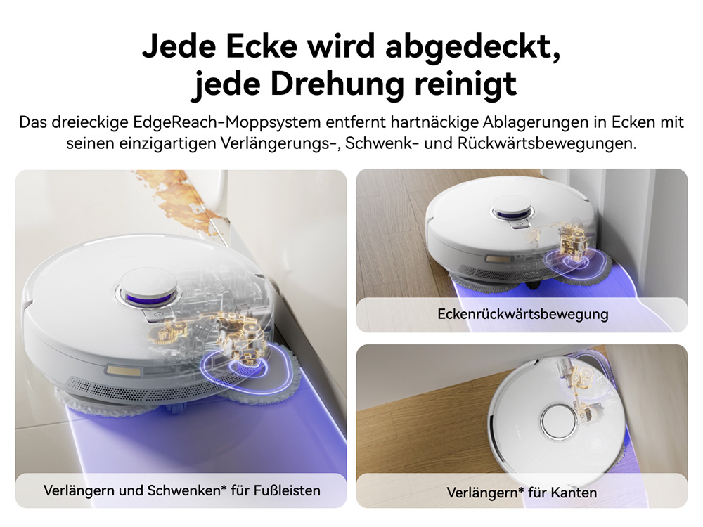 Narwal Freo X10 Pro Saug- und Wischroboter, 11.000Pa Saugleistung, 120 Tage Selbstentleerung, Verwicklungsfrei, Automatisches Mopwaschen & -trocknen, Hindernisvermeidung, für Tierhaare und Hartböden – Weiß