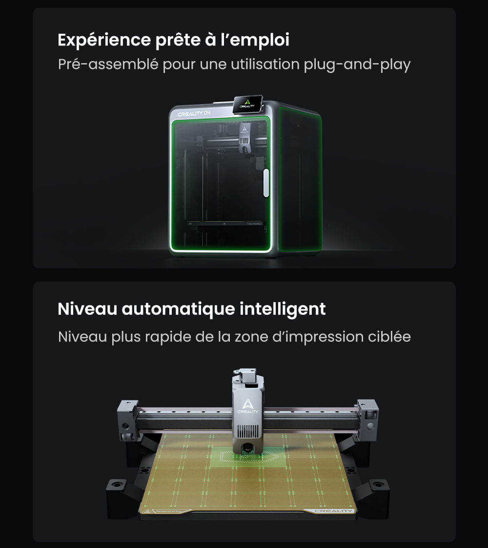 Creality K2 Combo Imprimante 3D, système CFS, 260*260*260mm