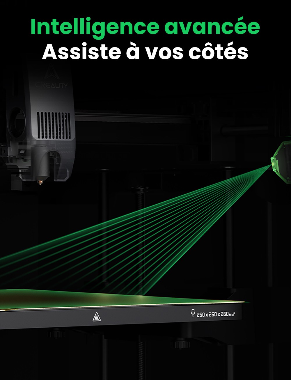 Creality K2 Combo Imprimante 3D, système CFS, 260*260*260mm